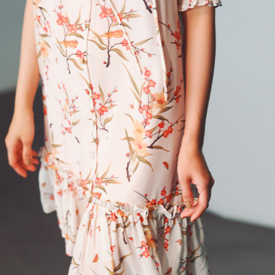 Đầm Babydoll Sakura DRE159 Thời trang thiết kế Hity