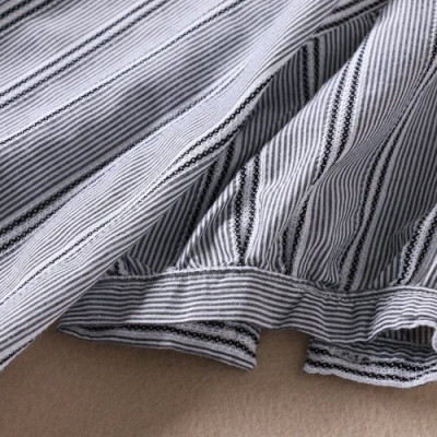 Áo nữ Haint Boutique thiết kế kẻ sọc cổ thắt nơ SM66