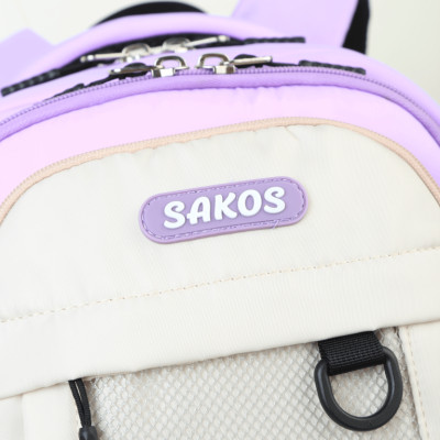 Balo Học Sinh Thời Trang SAKOS STORMY - Thiết Kế Đơn Giản, Siêu Nhẹ - Hàng Chính Hãng