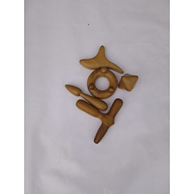 Combo 5 dụng cụ massage N H home bằng gỗ thơm.