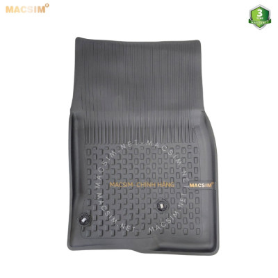 Thảm lót sàn ô tô nhựa TPE Silicon Honda Civic 2021+ Black Nhãn hiệu Macsim