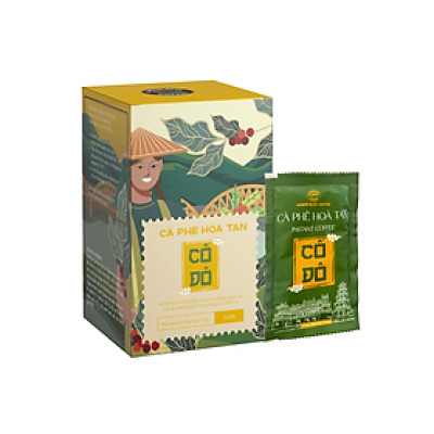 Cà phê hoà tan Cố Đô gu thơm 3in1 (hộp 10 gói x 22g)