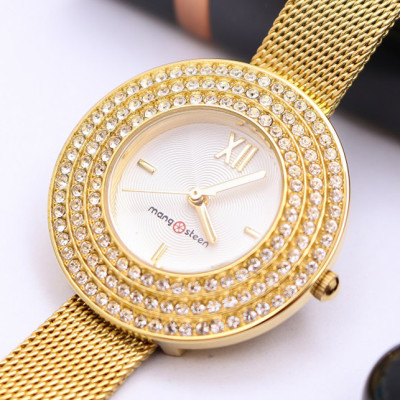 Đồng Hồ Nữ Dây Thép Mangosteen MS509E (Vàng)