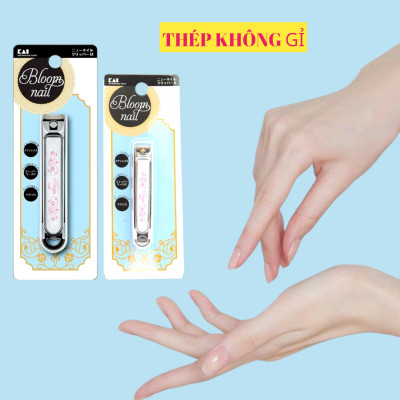 Bấm Móng Tay Inox Hoa Văn Cỡ Lớn Kai Razor 01069-HC3604 (Màu Trắng)