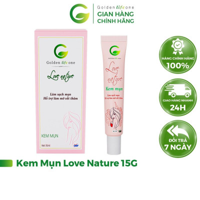 Combo Sữa Rửa Mặt Love Nature 50ML + Kem Mụn Love Nature 15G 