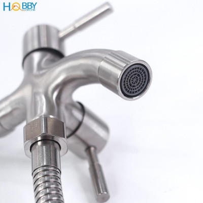 Bộ vòi sen tắm có củ sen lạnh dây sen  inox 304 Hobby home decor CST1