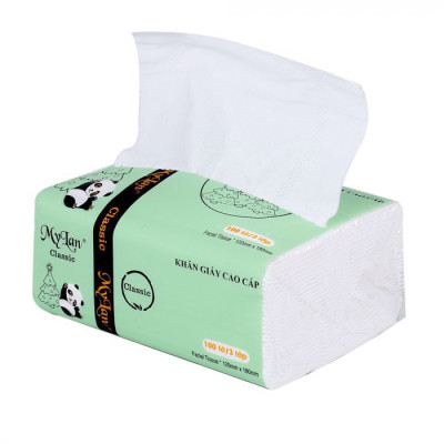 Thùng 30 gói Khăn Giấy Rút Gấu Trúc 3 Lớp MyLan Siêu Dai, Mềm Mịn, thấm hút tốt