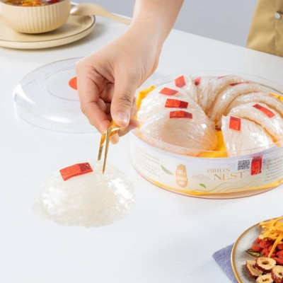 Set Quà Tặng Sức Khỏe Vạn Niên Cát Tường Hoàng Kim (100g Yến Tinh Chế 1 và ĐTHT) Quà Mừng Thọ, Bồi Bổ Sức Khỏe Người Già