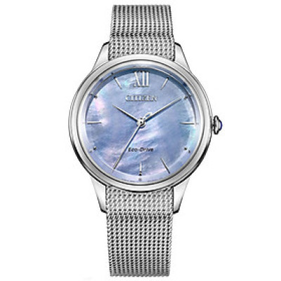 Đồng Hồ Nữ Citizen Dây Thép Không Gỉ EM0810-84N - Mặt Xà Cừ (Kính Sapphire)