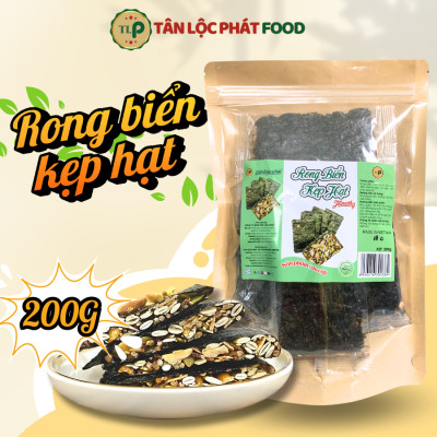 (Tặng Rong Biển Kẹp Hạt Túi 200G) Combo Hạt Dinh Dưỡng Granola Hũ 500g + Hạnh Nhân Rang Bơ Hũ 250g