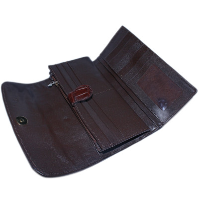 Ví Nữ Huy Hoàng HT3207 (10.5 x 19 cm) - Nâu Đất