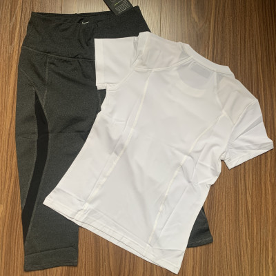 SET ĐỒ NỮ GỒM QUẦN LEGGING LỬNG VÀ ÁO THUN NỮ NGẮN TAY ĐA NĂNG