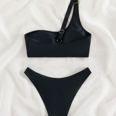 Bikini đi biển 2 mảnh cạp cao - Đồ bơi nữ sexy tam giác quần khoét eo