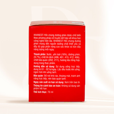 Yến Chưng Đường Phèn KHANEST - Hũ 70ml - Bồi Bổ Sức Khỏe