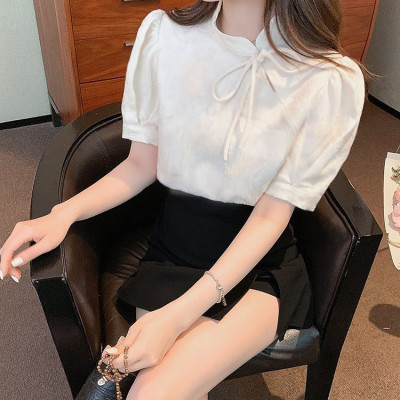 ÁO CỔ TÀU TAY NHÚN SÀNH ĐIỆU