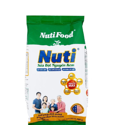 Combo 2 Túi Sữa Bột Nguyên Kem Nutifood 400g – Dinh Dưỡng Giúp Gia Đình Khỏe Mạnh – Hàng Chính Hãng, Date Mới Nhất