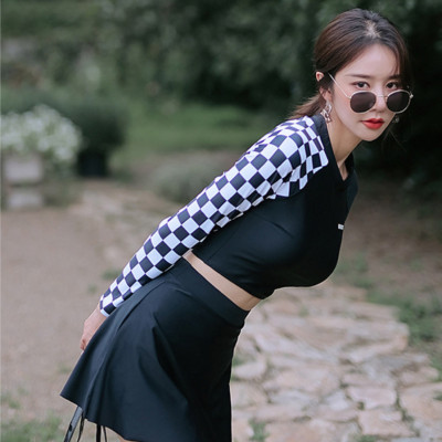 Bộ đồ bơi bikini nữ 2 mảnh dài tay chống nắng kín đáo đi tắm biển - B.34