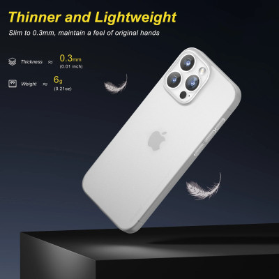 Ốp lưng dành cho iPhone 16 Pro Max, iPhone 16 Pro, iPhone 16 Plus, iPhone 16 hiệu Memumi siêu mỏng 0.3mm, thiết kế tối giản, chống vân, chống sốc, bảo vệ camera cao cấp - Hàng chính hãng.