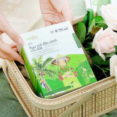Bột Rau Má Đậu Xanh Cốt Dừa Dalahouse 200g, Thức Uống Mát Lành, Thanh Nhiệt Cơ Thể, Tốt Cho Người Tiểu Đường 