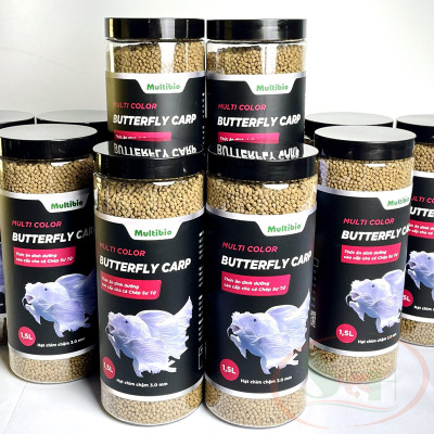 Thức ăn cá Multi Color Butterfly Carp đạm dinh dưỡng chép sư tử lên màu cá cảnh