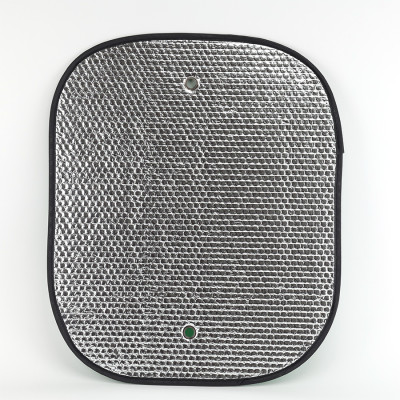 Combo 2 Tấm Che Nắng Ô Tô Xốp Cách Nhiệt Tròn Lớn Màu Lá Phủ Bạc CIND CD-C043 (44x52cm) - Nhập Khẩu Chính Hãng