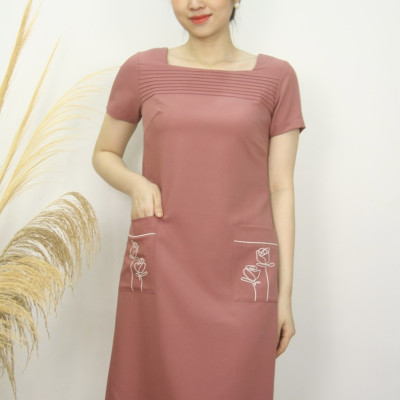 Đầm công sở dáng suông - Đầm công sở TIFALU 914D