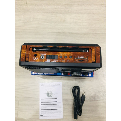 Đài radio FM-DC 999BT Bluetooth BH12 tháng- có rắc cắm tai nghe và usb ,thẻ nhớ ĐÀI FM CHO NGƯỜI CAO TUỔI- Hàng Chính Hãng