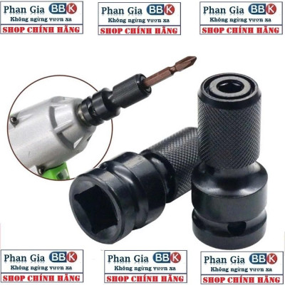 Đầu Chuyển Bulong 1/2 Sang Bắn Vít Lục Giác - Dùng cho máy siết bulong chuyển sang bắn vít