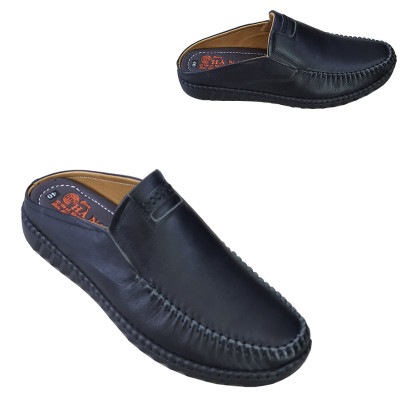 Dép bít mũi nam da bò thật HÀ NAM cao cấp GSB2046