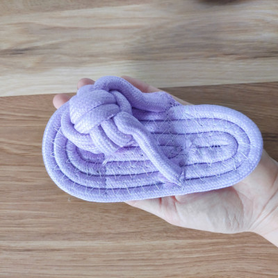 Đồ Chơi Dép Bện Dây Thừng Đan, Đồ Chơi Nhai Gặm Sạch Răng Cho Chó 