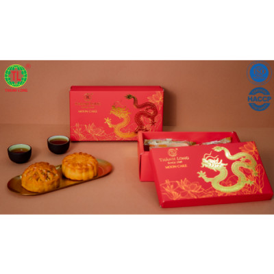 Hộp bánh trung thu 2 bánh 2 trứng 220g - Combo H - Thành Long (440g)