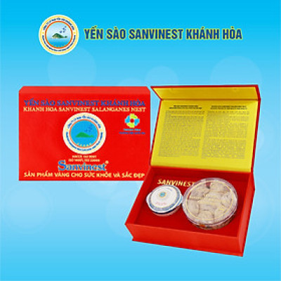 Hộp quà tặng Yến sào Sanvinest Khánh Hòa chính hiệu nguyên tổ 100g - Q110