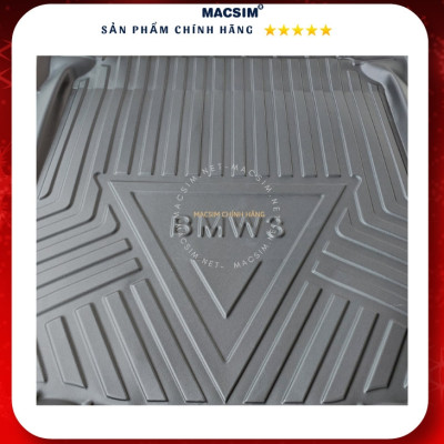 Thảm lót cốp xe ô tô BMW 3 series 2020-2023 nhãn hiệu Macsim chất liệu TPV cao cấp màu đen