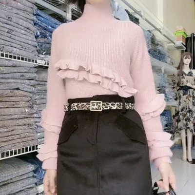 Set áo ấm thu đông kèm chân váy cao cấp Myqlothing.