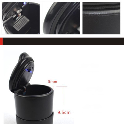 Gạt Tàn Thuốc Đa Năng Xe Hơi Có Đèn Led Xanh Tắt Mở Tự Động Có Thể Làm Thùng Đựng Rác Mini Xe Hơi