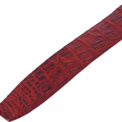 Thắt Lưng Nam Da Cá Sấu Gai Đuôi Đầu Kim Bản Lớn Huy Hoàng HT4716 - Nâu Đất