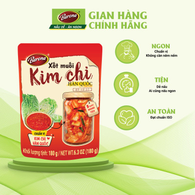 Xốt Muối Kim Chi Hàn Quốc Barona 180g, combo 5 gói Tặng 1 gói cùng loại tươi ngon chuẩn vị không cần nêm nếm