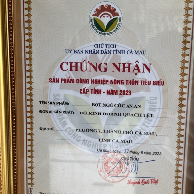 BỘT NGŨ CỐC (400g) sản phẩm Ocop tỉnh CÀ MAU hữu cơ tự nhiên