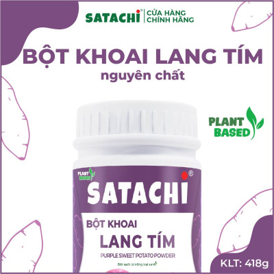 Bột Khoai Lang Tím nguyên chất SATACHI. Hộp 418g