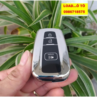 Bao Da Chìa Khóa Toyota Cross, Camry 2019-21 Silicon Mạ Crom cao Cấp