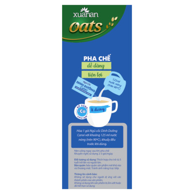 Combo 2 túi: Ngũ Cốc Yến Mạch Hạnh Nhân Hạt Chia 400G + Ngũ Cốc Dinh Dưỡng Canxi 400G [ít đường](Tặng Kèm 1 Túi Yến Mạch 150G)