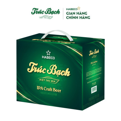 Bia Trúc Bạch IPA Craft - Hộp 6 chai 330ml