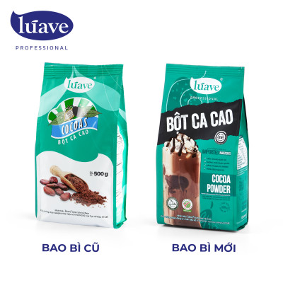 Bột Cacao LÚAVE 500g (Bột Ca cao hương vị đắng béo tự nhiên, đậm đà, có thể dùng pha chế nhiều thức uống, làm bánh, kem)