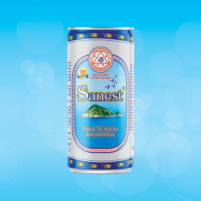 [Thùng 30 lon] Nước Yến sào Khánh Hòa Sanest không đường lon 190ml - S003T30