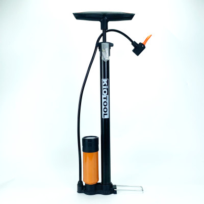 Bơm xe đạp xe máy Kiotool chuyên dụng ống to nhanh đầy hơi bơm nhẹ  có đầy đủ phụ kiện bơm bóng đá thú nhún bơm phao bơi