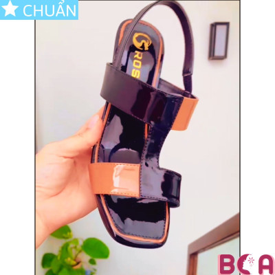 Sandal nữ phối màu 7 phân RO662 ROSATA tại BCASHOP thanh lịch và thời trang với thiết kế độc đáo và thoải mái