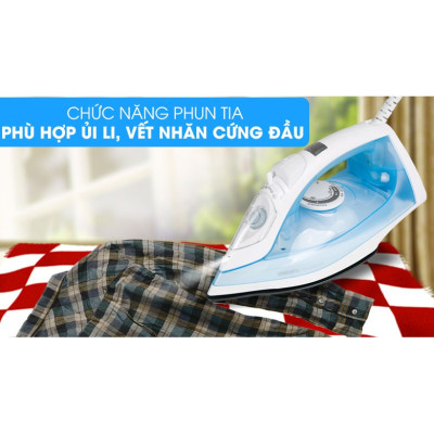 Bàn là hơi nước cầm tay Philips GC1740, công suất 2000W, phun hơi tự động, bảo hành 2 năm| Hàng Chính Hãng