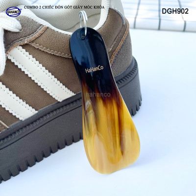 COMBO 2 chiếc Đón gót giày bằng sừng nhỏ gọn, làm móc khóa hoặc để túi (DGH902) Cho giày Nam & Nữ