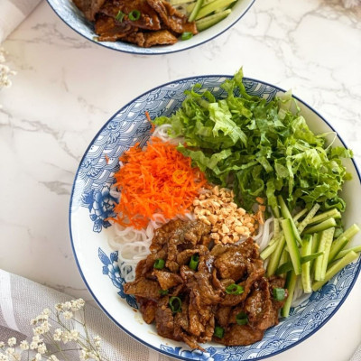 COMBO 5 Bún tươi khô Shammi 400g(bún tươi sấy khô hàng xuất khẩu không chất bảo quản, không hàn the)