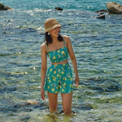 Áo Croptop Hai Dây Hạ Viên TOP208 thời trang thiết kế Hity